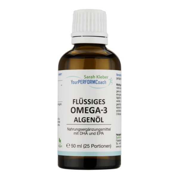 Flüssiges Omega-3 Algenöl